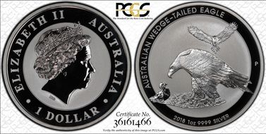 2018-P $1 Wedge-Tailed Eagle MS69