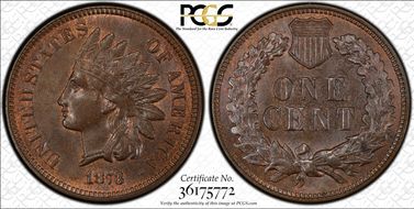 1873 1C Closed 3 MS64BN