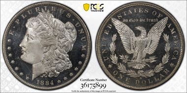1884-O $1 MS67DMPL