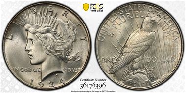 1934 $1 MS67
