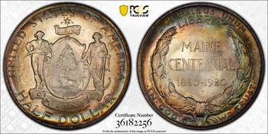 1920 50C Maine MS67+