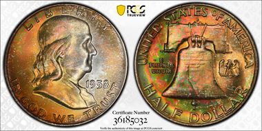 1958-D 50C MS67+ FBL