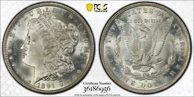 1891-O $1 MS65+