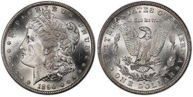1890-S $1 MS65