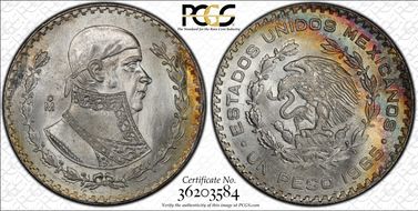 1965-Mo Peso KM-459 MS66