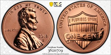 2018-S 1C Reverse Proof 50th Anniversary Set First Strike PR69RD