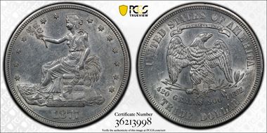1877-S T$1 AU58
