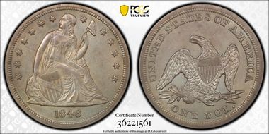 1846 $1 MS62