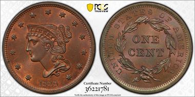 1839 1C Type of 1840 MS65RB