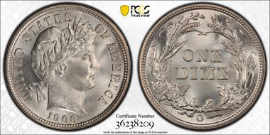 1906-O 10C MS66+
