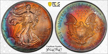 2001 $1 Silver Eagle MS68