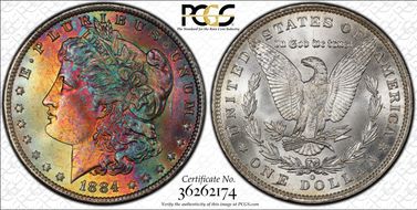1884-O $1 MS65+