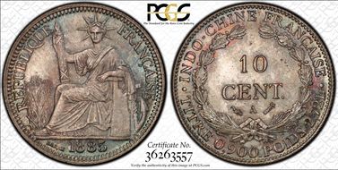 1885-A 10C Lec-129 MS66