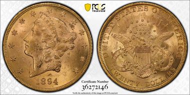 1894 $20 MS62
