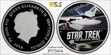 2018-P $2 Star Trek  Original Series PR69DCAM