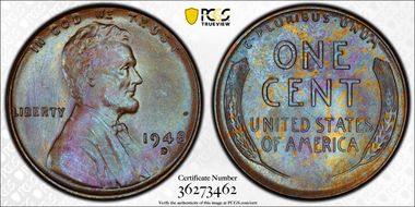 1948-D 1C MS65BN