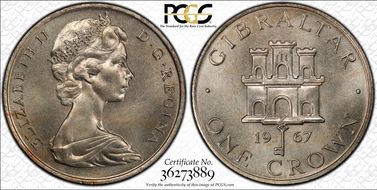 1967 Crown KM-4 Cu-Ni MS65