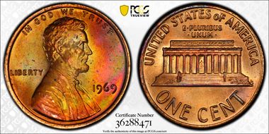1969 1C MS64RB