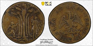 (ca. 1670) Token New Yorke in America Brass VF30