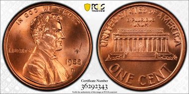 1988-D 1C Flared G, FS-901 MS67RD