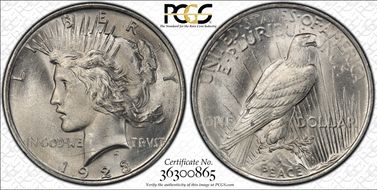 1923 $1 VAM 1-O, Bar Wing MS64