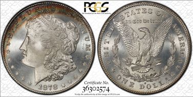 1878-S $1 MS67