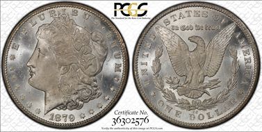 1879-CC $1 MS65+