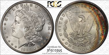1884 $1 MS67+