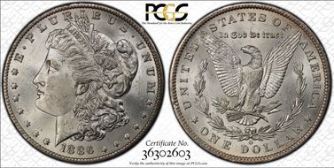 1886-O $1 MS64