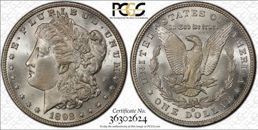 1892-O $1 MS66