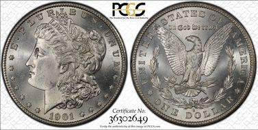 1901-S $1 MS66