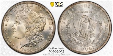 1902-S $1 MS67+