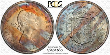 1967 1/2 Cr S-4145 MS64