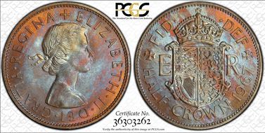 1967 1/2 Cr S-4145 MS66