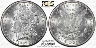 1887-S $1 MS63