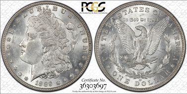 1889-O $1 AU58