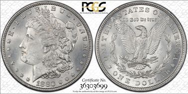 1880 $1 MS64