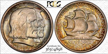 1936 50C Long Island MS67