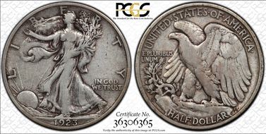 1923-S 50C VF30