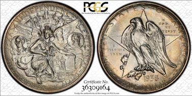 1938 50C Texas MS67+