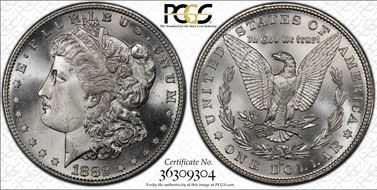1882-S $1 MS67+