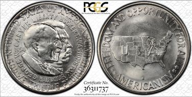 1954-S 50C Washington-Carver MS66