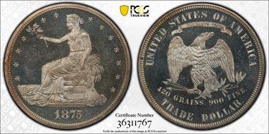 1875 T$1 PR64+ DCAM