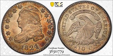 1824/2 10C MS64+ 