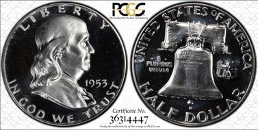 1953 50C PR68