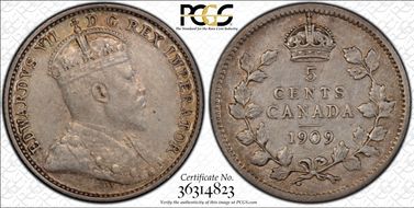 1909 5C Round Leaves  Cross/Bow Tie N1
