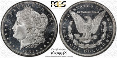 1883-CC $1 MS64DMPL