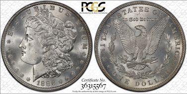 1886 $1 MS66+
