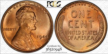 1944 1C MS67+ RD