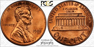1985 1C MS68RD